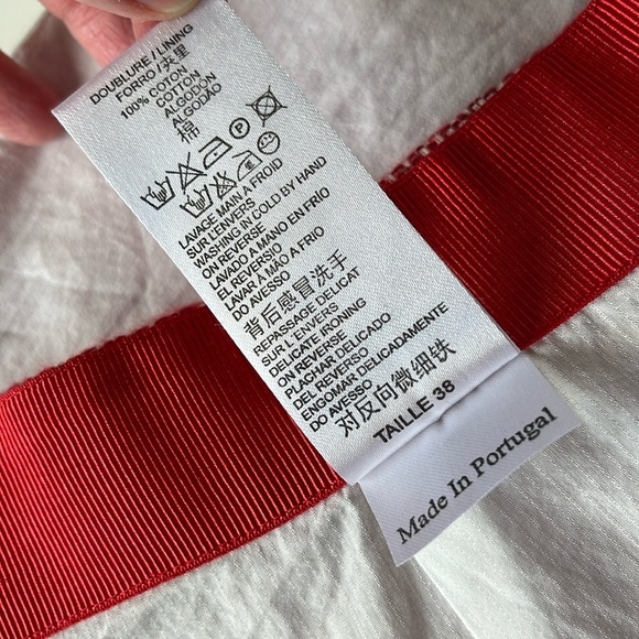 Cop.Copine Publier A-Line Red Pink Mini Skirt Linen Blend Tweed Sz 38 (M) - Picture 16 of 17